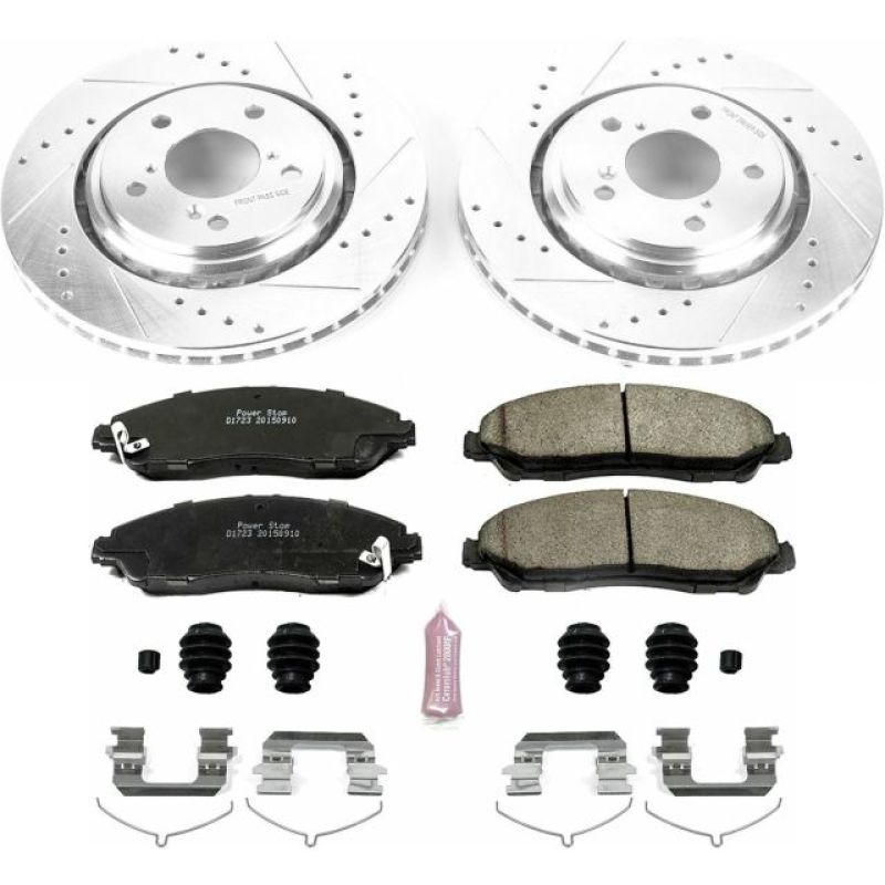 Power Stop 17-19 Acura MDX Front & Rear Z17 Evolution Geomet Coated Brake Kit