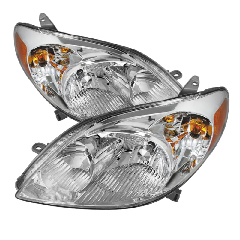 Xtune Toyota Matrix 03-08 Crystal Headlights Chrome HD-JH-TM03-AM-C SPYDER