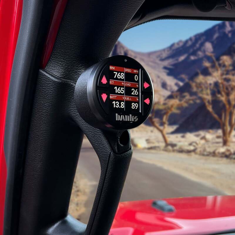 Banks Power 18-23 Jeep Wrangler/Gladiator - iDash Stealth Single Gauge Pod Kit Banks Power