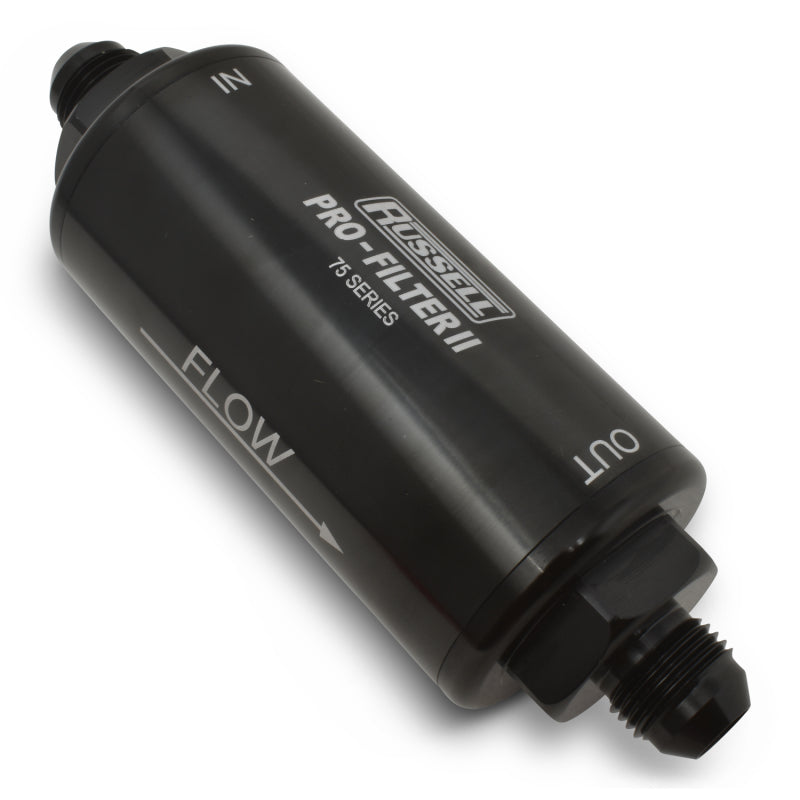 Russell 75 Series Pro-Filter 2 -10 AN Male In/Out 40 Micron - 751004