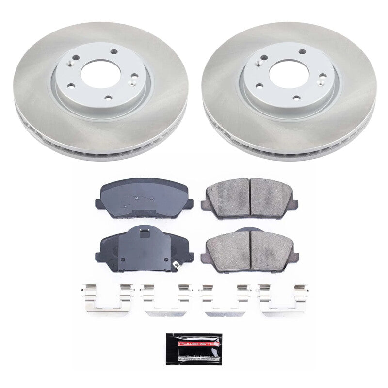 Power Stop 14-16 Kia Forte5 Front Semi-Coated Rotor Kit PowerStop