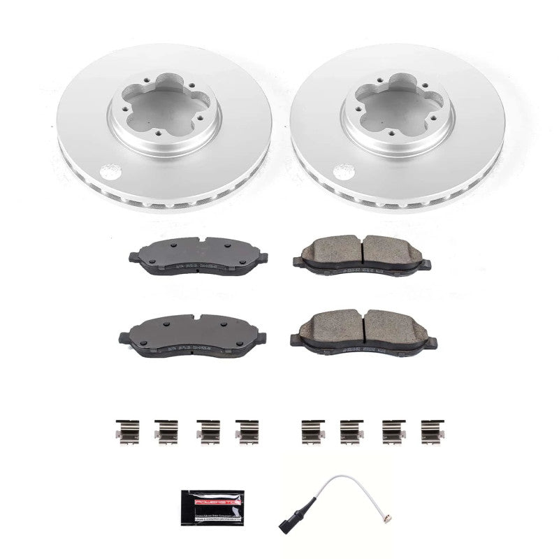 Power Stop 20-21 Ford Transit-150 Front Z17 Coated Brake Kit PowerStop