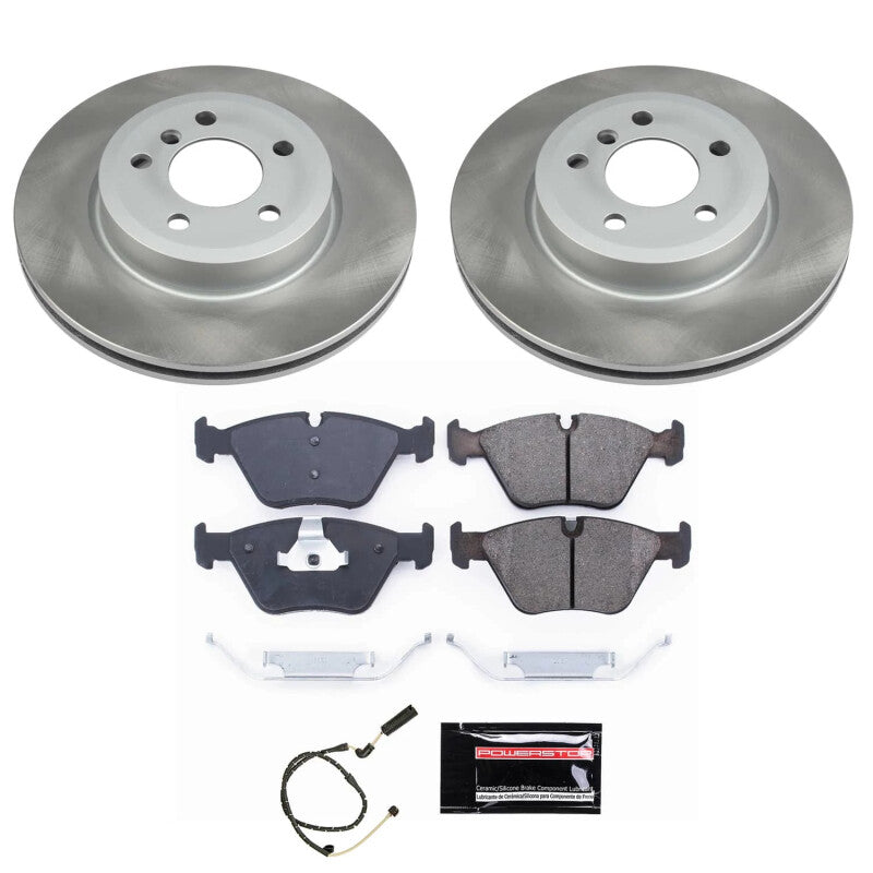Power Stop 04-10 BMW X3 Front Semi-Coated Rotor Kit PowerStop