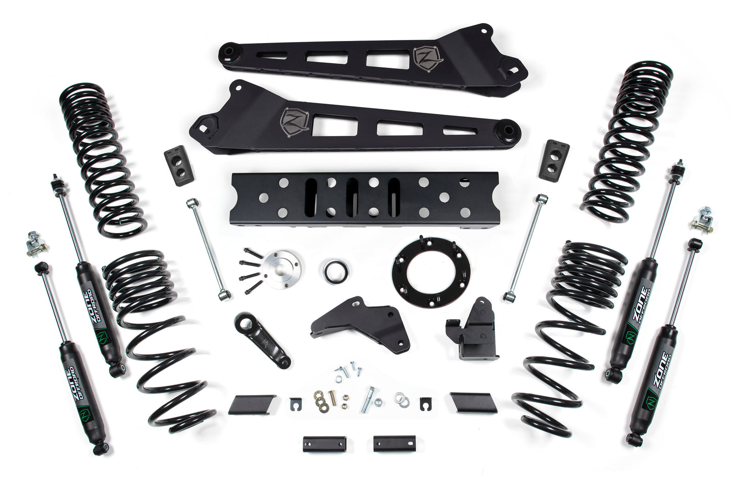 Zone Offroad 2019-2020 Ram 2500 4-Inch Radius Arm Bracket - Gas - Nitro Shocks - ZOND77N