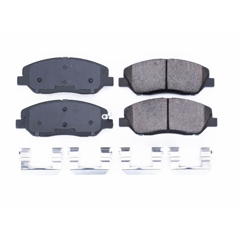Power Stop 07-10 Hyundai Entourage Front Z17 Evolution Ceramic Brake Pads w/Hardware PowerStop
