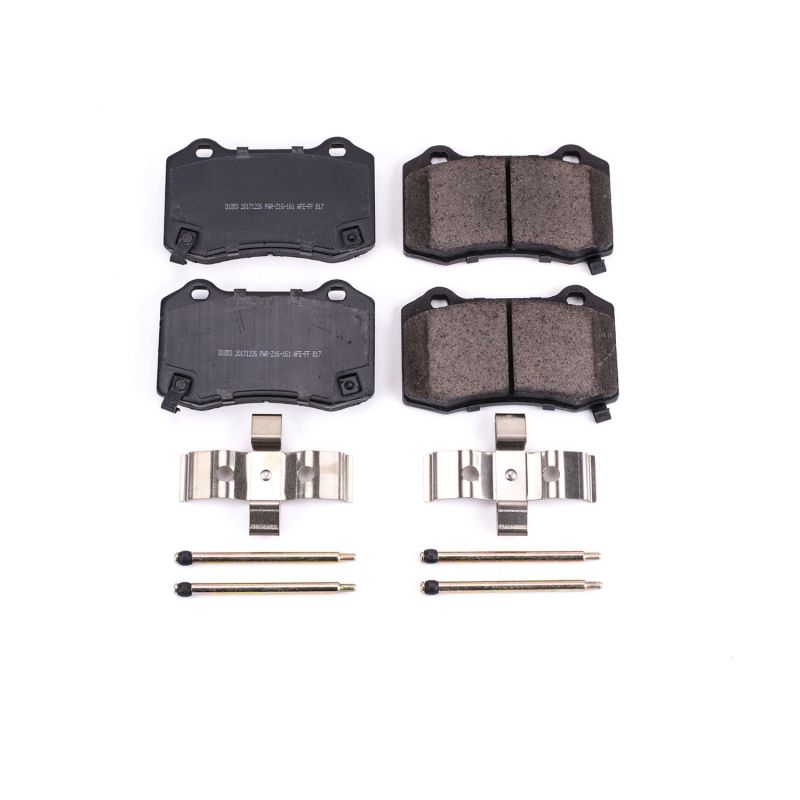Power Stop 04-07 Cadillac CTS Rear Z17 Evolution Ceramic Brake Pads w/Hardware PowerStop