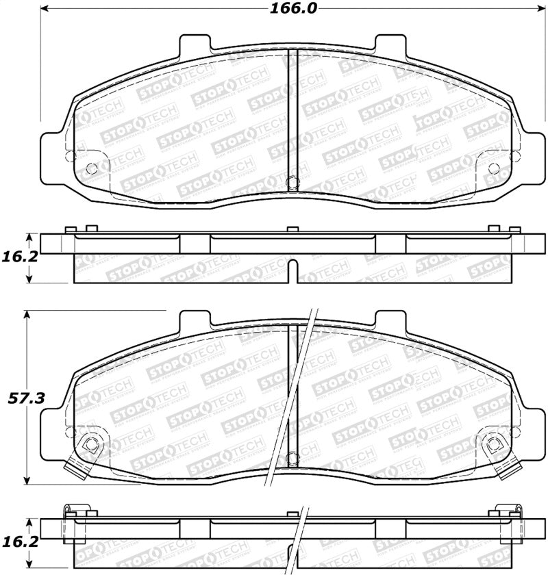 StopTech Street Disc Brake Pads - 305.06790 Stoptech