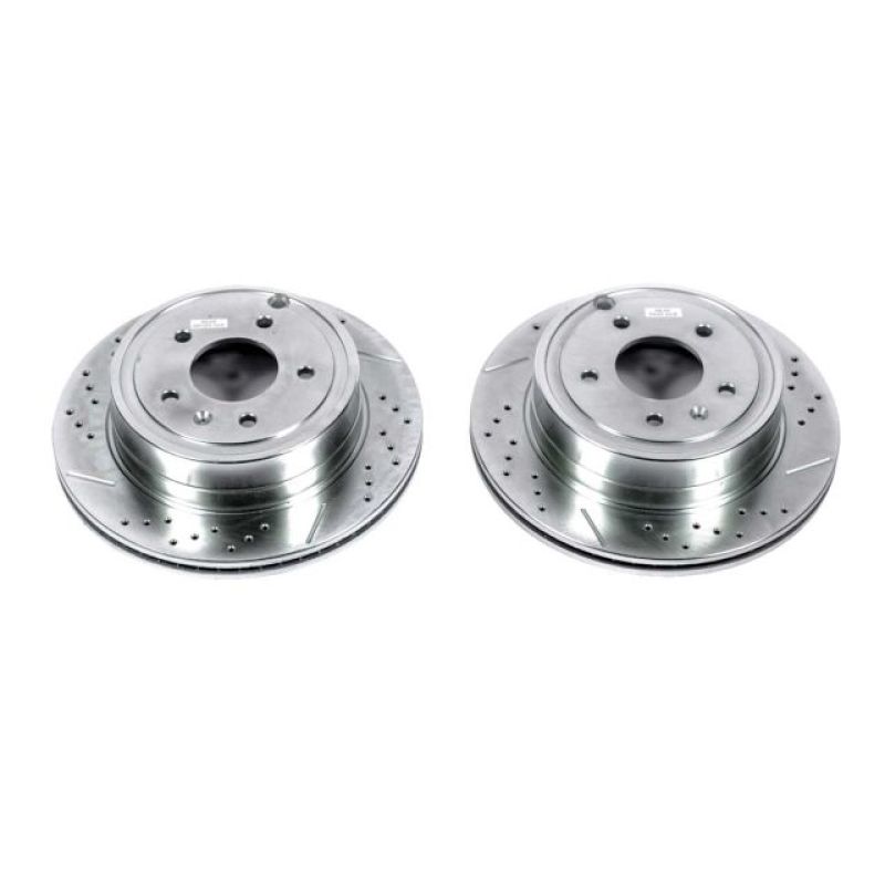 Power Stop 12-15 Chevrolet Captiva Sport Rear Evolution Drilled & Slotted Rotors - Pair PowerStop