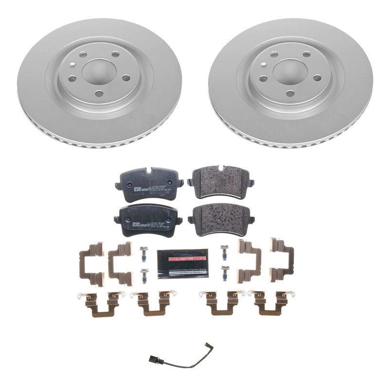 Power Stop 2012 Audi A7 Quattro Rear Euro-Stop Brake Kit PowerStop