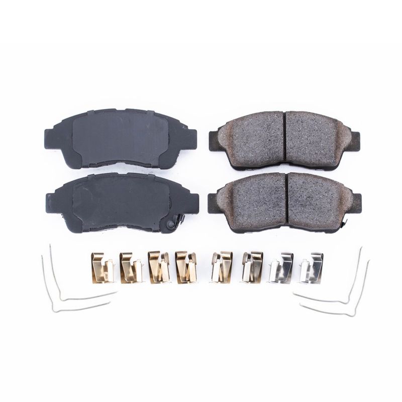 Power Stop 93-97 Geo Prizm Front Z17 Evolution Ceramic Brake Pads w/Hardware PowerStop