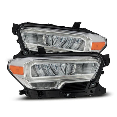 AlphaRex 880703 16-23 Toyota Tacoma LUXX-Series Crystal Headlights - Chrome