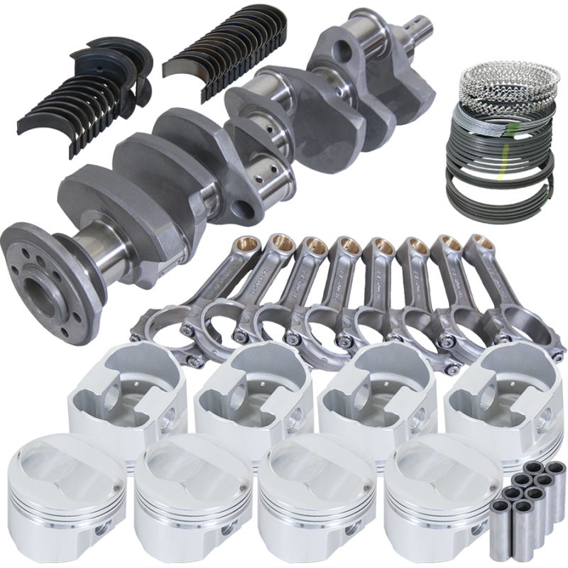 Eagle Chevy 350 3.750in Crank 5.700in I-Beam Rods -5cc Flat Top 4.030in Pistons Rotating Assembly
