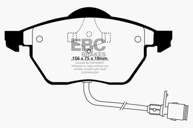 EBC YellowStuff Front Brake Pads - DP4836R EBC