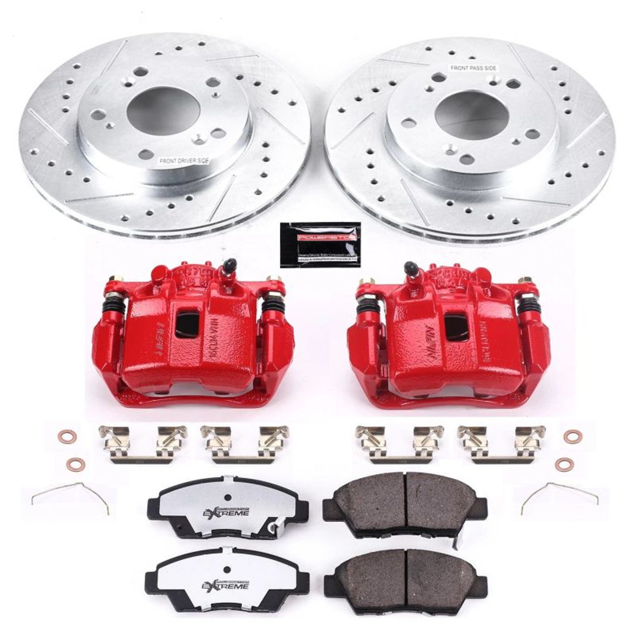 Power Stop 11-15 Honda CR-Z Front & Rear Z17 Evolution Geomet Coated Brake Kit