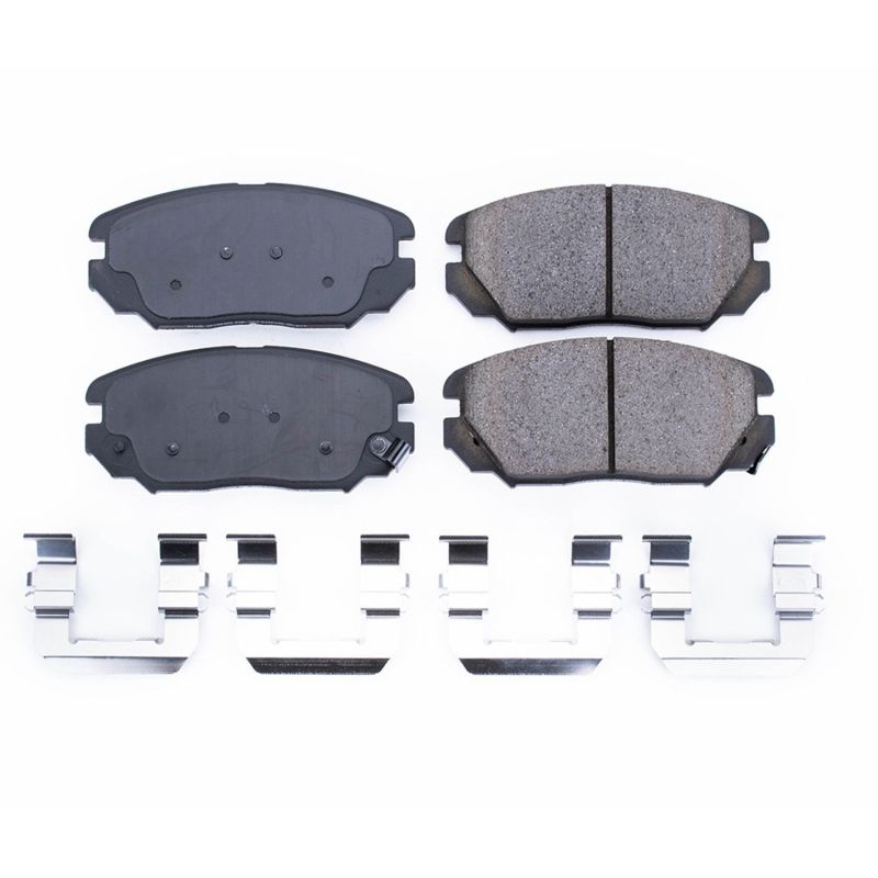 Power Stop 06-11 Hyundai Azera Front Z17 Evolution Ceramic Brake Pads w/Hardware PowerStop
