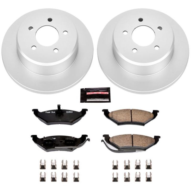 Power Stop 97-99 Chrysler Town & Country Rear Z17 Evolution Geomet Coated Brake Kit PowerStop