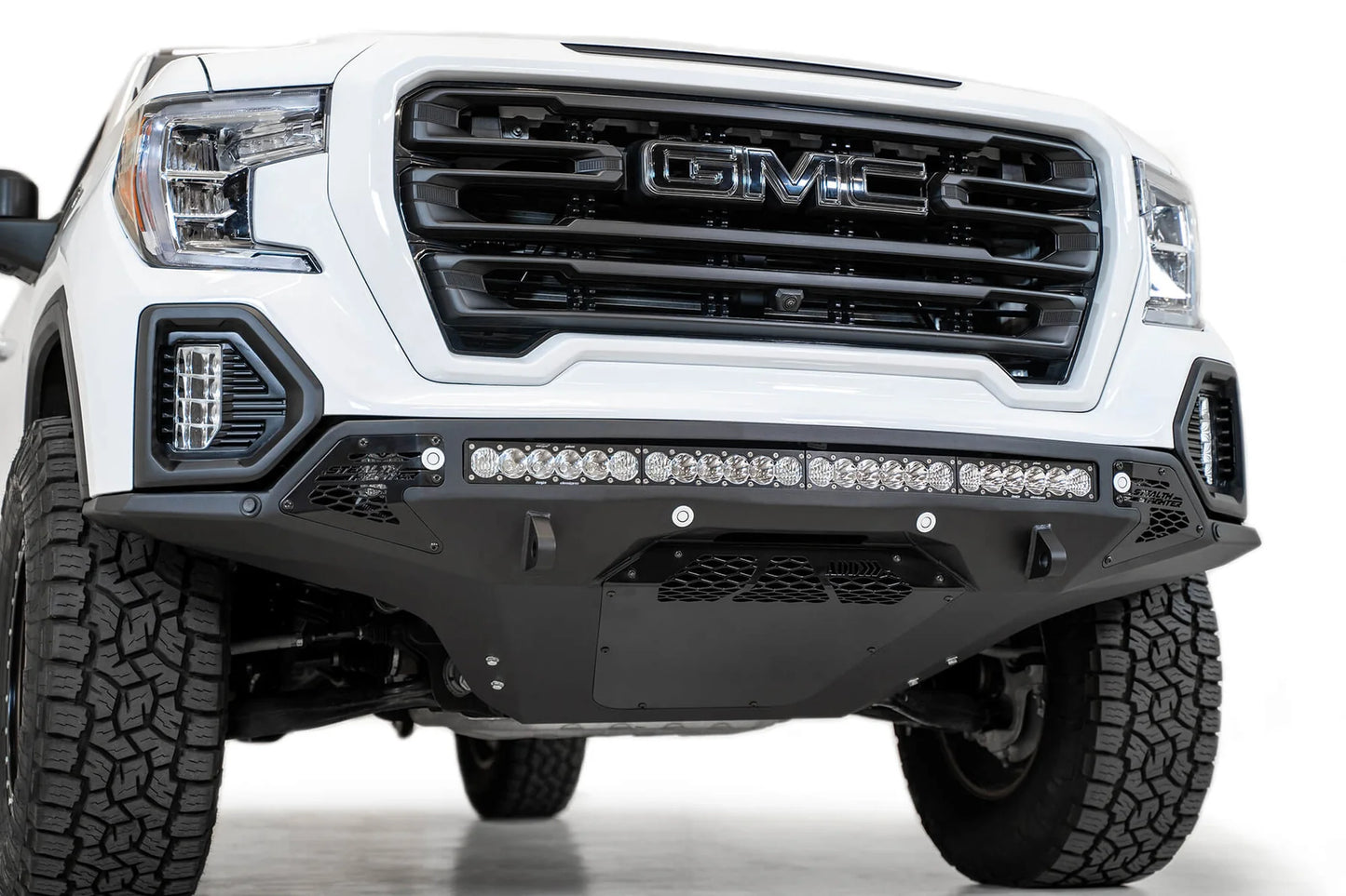 Addictive Desert Designs 2019-2021 GMC Sierra 1500 Stealth Fighter Front Bumper - F471763030103 Addictive Desert Designs