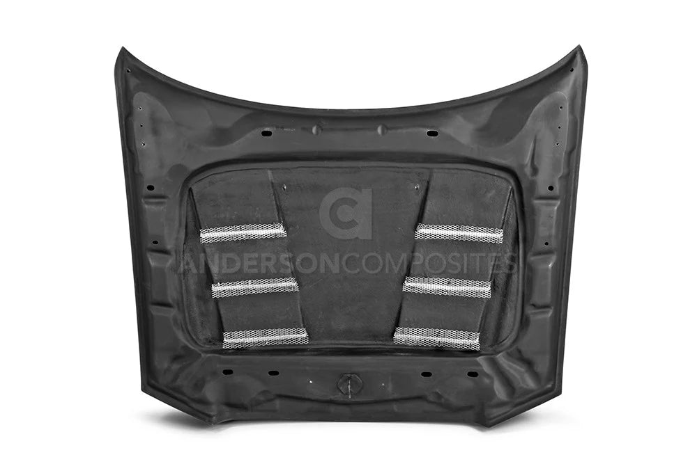 Anderson Composites 11-14 Dodge Charger Carbon Fiber Heat Extractor Hood - AC-HD1113DGCR4D-TS