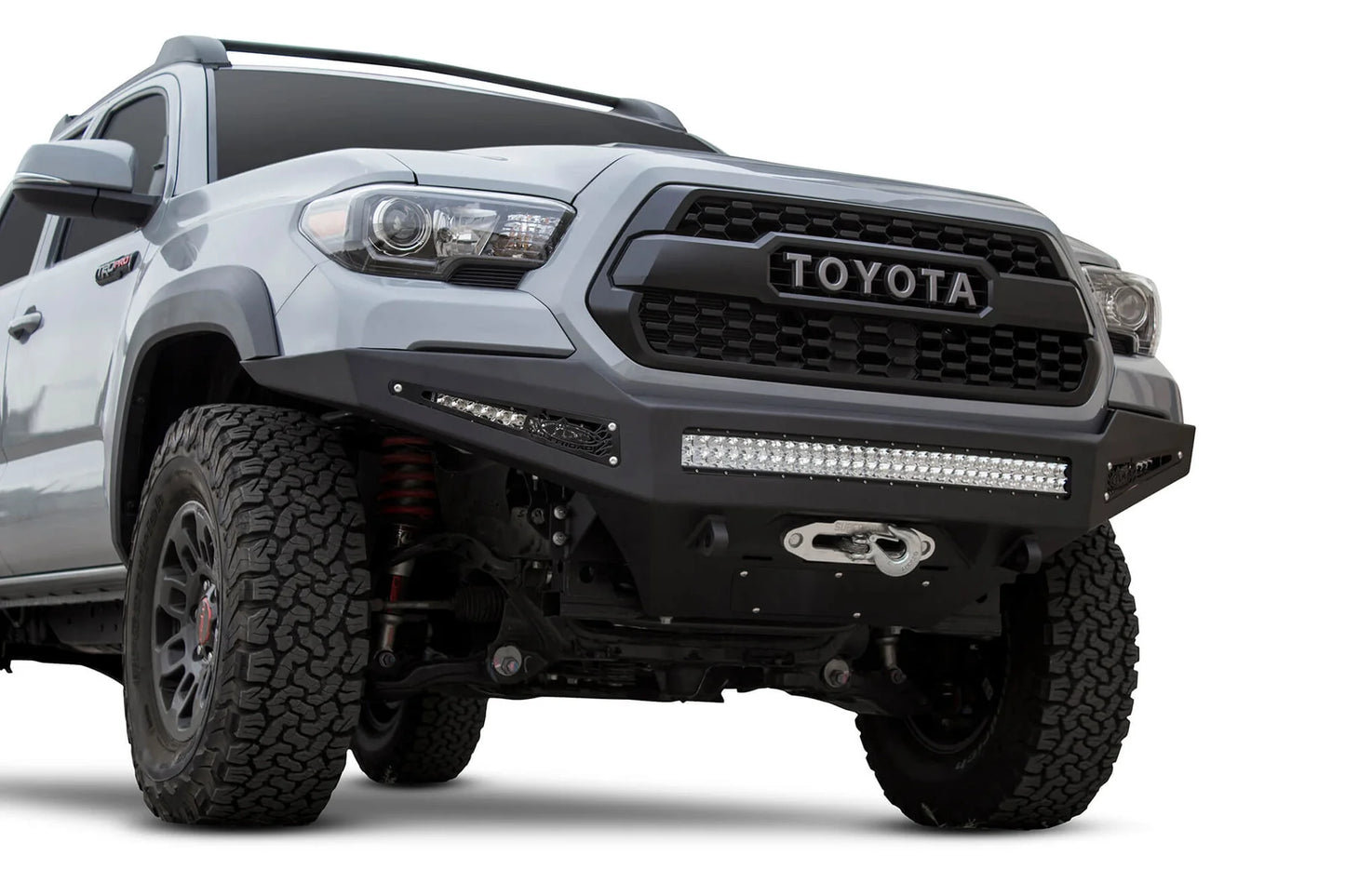 Addictive Desert Designs 2016-2023 Toyota Tacoma Honeybadger Winch Front Bumper - F687382730103 Addictive Desert Designs