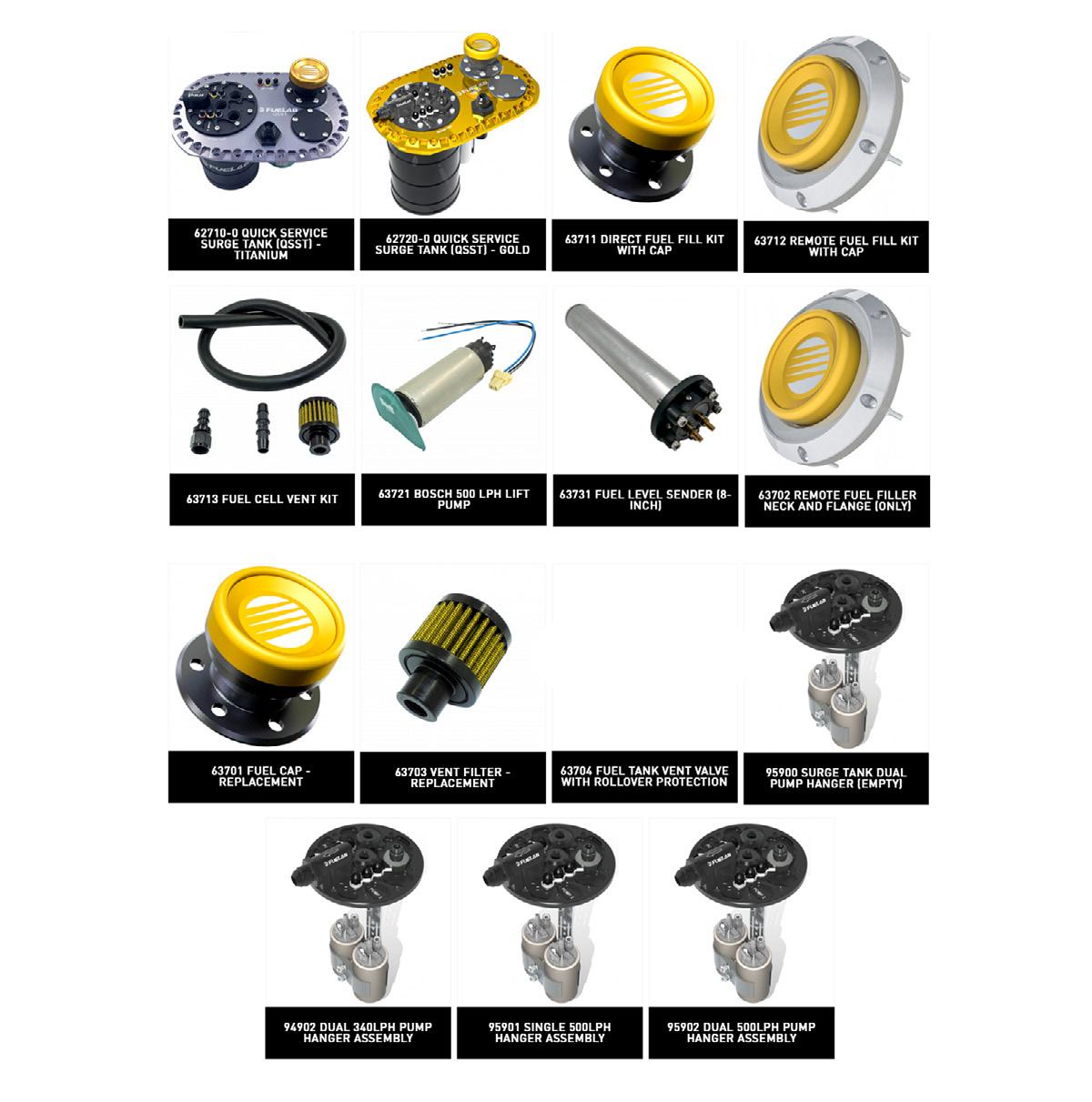 Fuelab Quick Service Surge Tank 2.0 Hot Swap Plate w/Dual 500LPH Brushless Surge & 340LPH Lift Pump