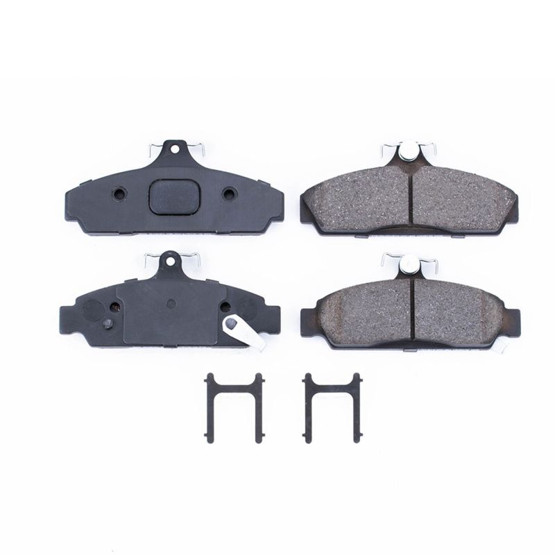 Power Stop 84-87 Chevrolet Corvette Front Z17 Evolution Ceramic Brake Pads w/Hardware PowerStop