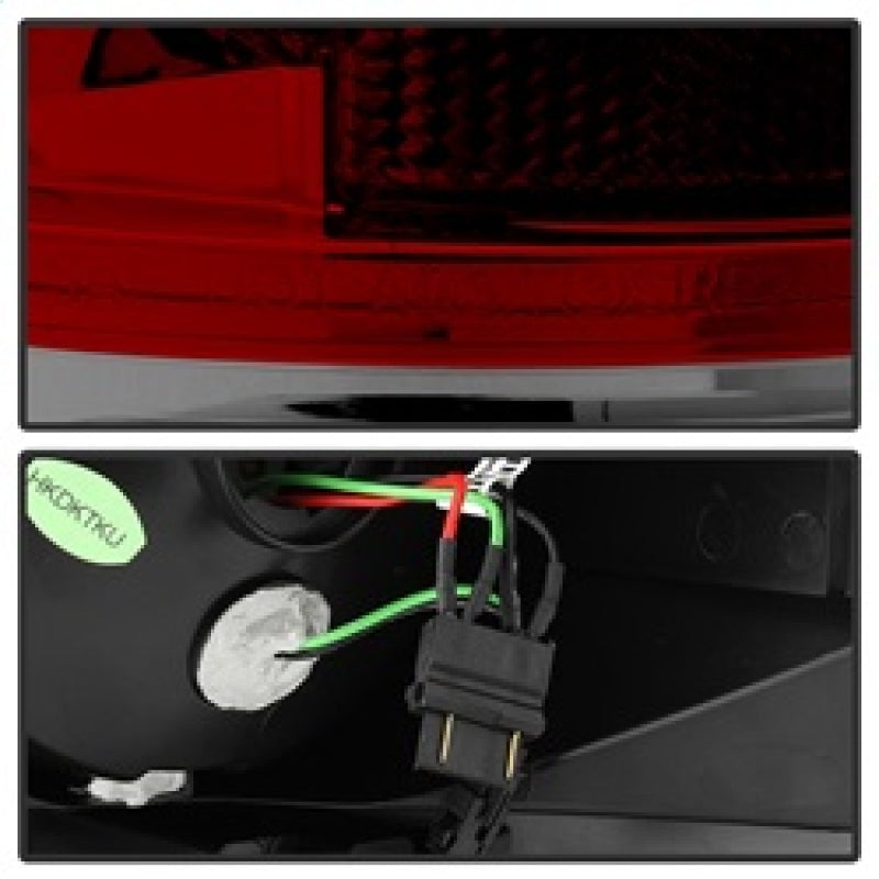 Spyder Toyota Tundra 07-13 LED Tail lights Red Clear ALT-YD-TTU07-LED-RC SPYDER