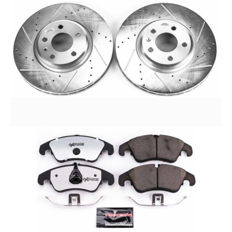 Power Stop 09-11 Audi A4 Front Z26 Street Warrior Brake Kit PowerStop