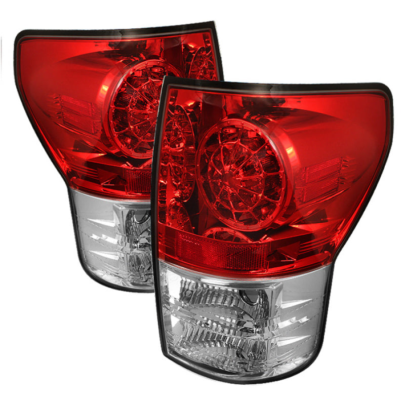 Spyder Toyota Tundra 07-13 LED Tail lights Red Clear ALT-YD-TTU07-LED-RC SPYDER