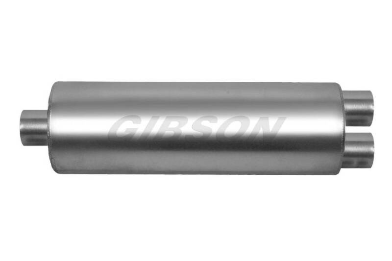 Gibson SFT Superflow Center/Dual Round Muffler Stainless Gibson