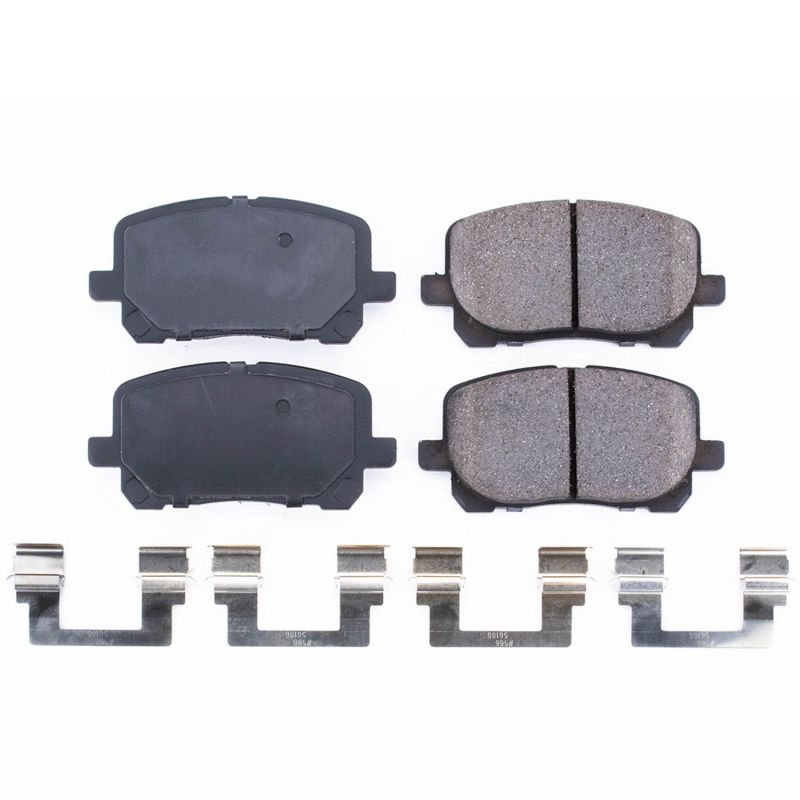 Power Stop 03-08 Pontiac Vibe Front Z17 Evolution Ceramic Brake Pads w/Hardware PowerStop