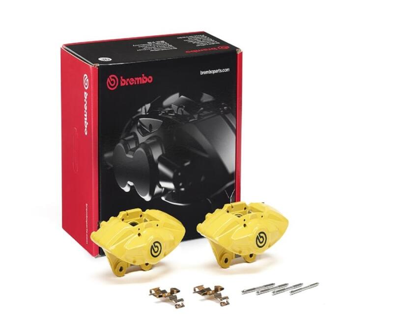 Brembo OE Rear Hydraulic X-Style Brake Caliper - Yellow Brembo OE