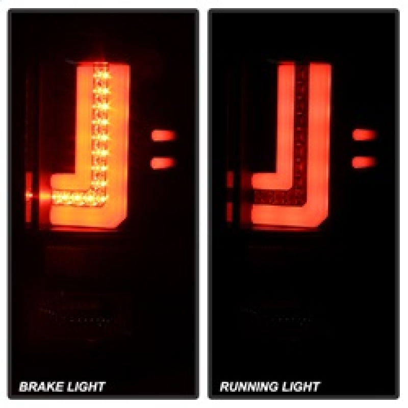 Spyder GMC Sierra 14-16 LED Tail Lights Black Smoke ALT-YD-GS14-LBLED-BSM SPYDER