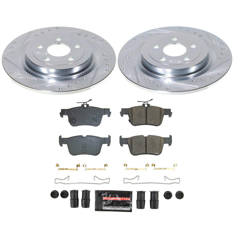 Power Stop 21-23 Ford Mustang Mach-E Rear Z23 Evolution Brake Kit PowerStop