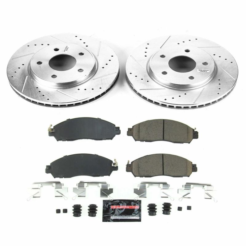 Power Stop 18-19 Nissan Leaf Front Z23 Evolution Sport Brake Kit PowerStop