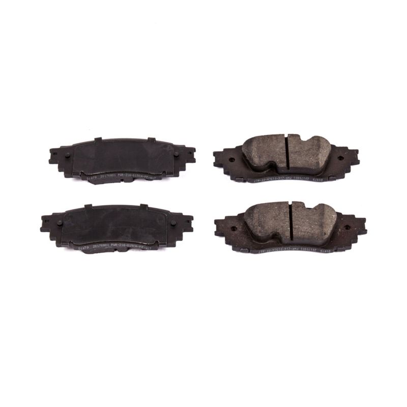 Power Stop 2019 Lexus ES300h Rear Z16 Evolution Ceramic Brake Pads PowerStop