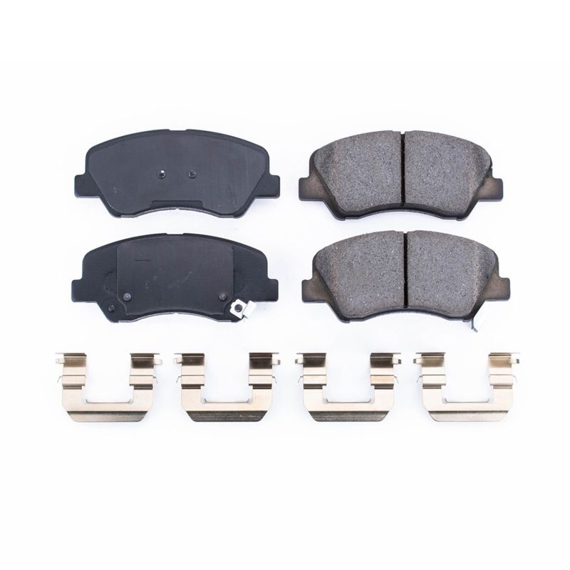 Power Stop 12-19 Hyundai Accent Front Z17 Evolution Ceramic Brake Pads w/Hardware PowerStop