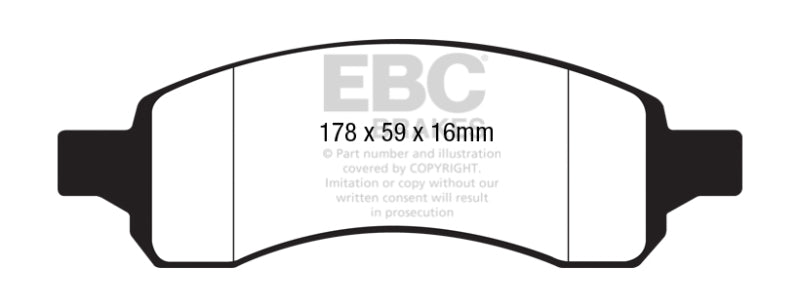 EBC Ultimax2 Rear Brake Pads - UD11691 EBC