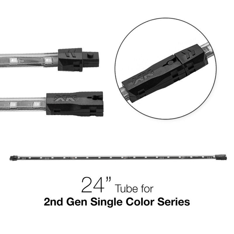XKGlow AMBER - 2nd Gen Single Color 24in Tube Single Color - Part XK-2P-T-24-A