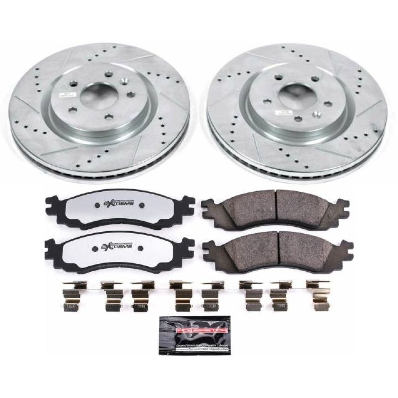 Power Stop 11-12 Ford Taurus Front Z36 Truck & Tow Brake Kit PowerStop