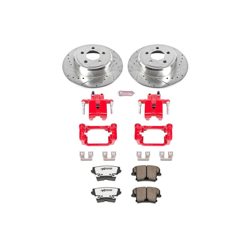 Power Stop 05-19 Chrysler 300 Rear Z26 Street Warrior Brake Kit w/Calipers PowerStop