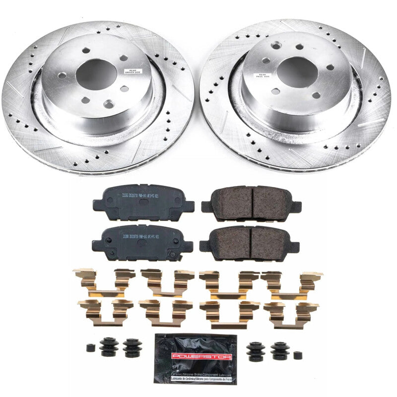 Power Stop 14-15 Infiniti Q60 Rear Z23 Evolution Brake Kit PowerStop