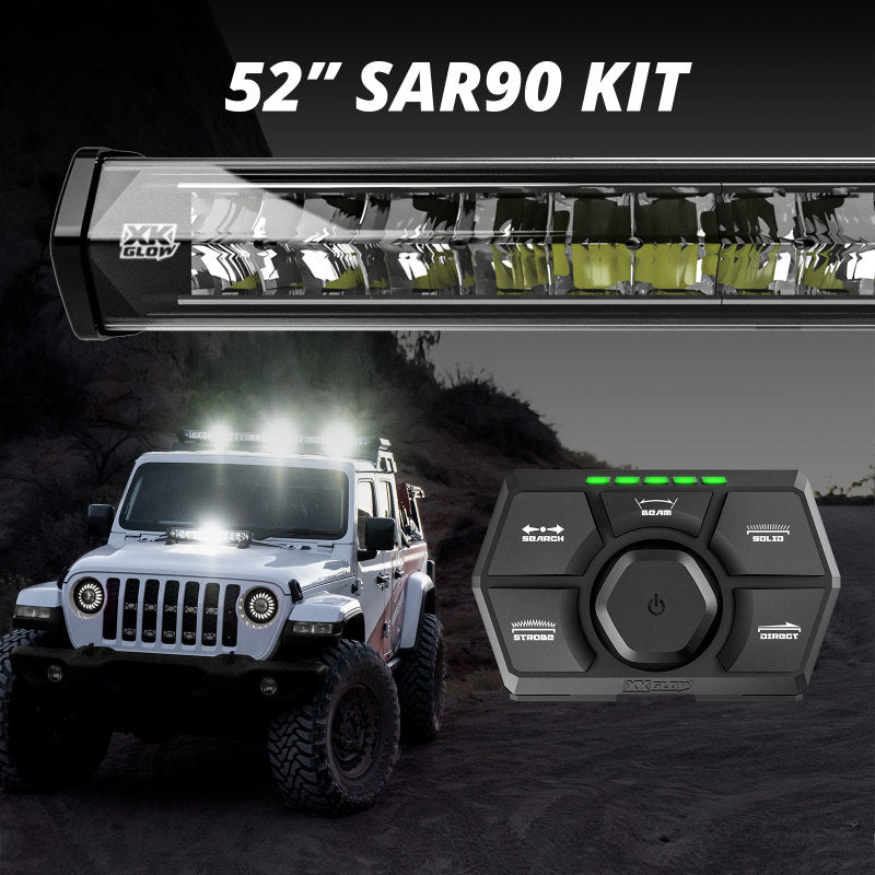 XKGlow 52” SAR90 Light Bar Kit Emergency Search and Rescue Light System - Part XK-SAR90-3