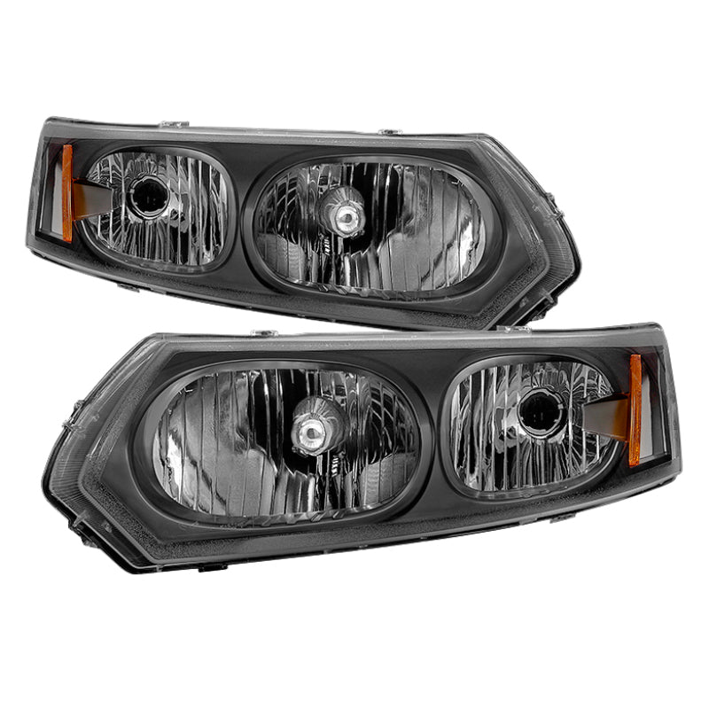xTune Saturn ION Sedan only 03-07 OEM Style Headlights - Black HD-JH-SAION-4D-BK SPYDER