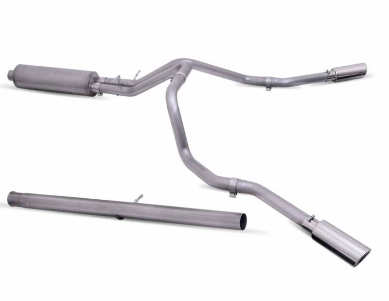 Gibson 20-22 Silverado/GMC Sierra 2500 HD 6.6L Crew Cab (Long Bed) Cat-Back Dual Extreme Exhaust Gibson
