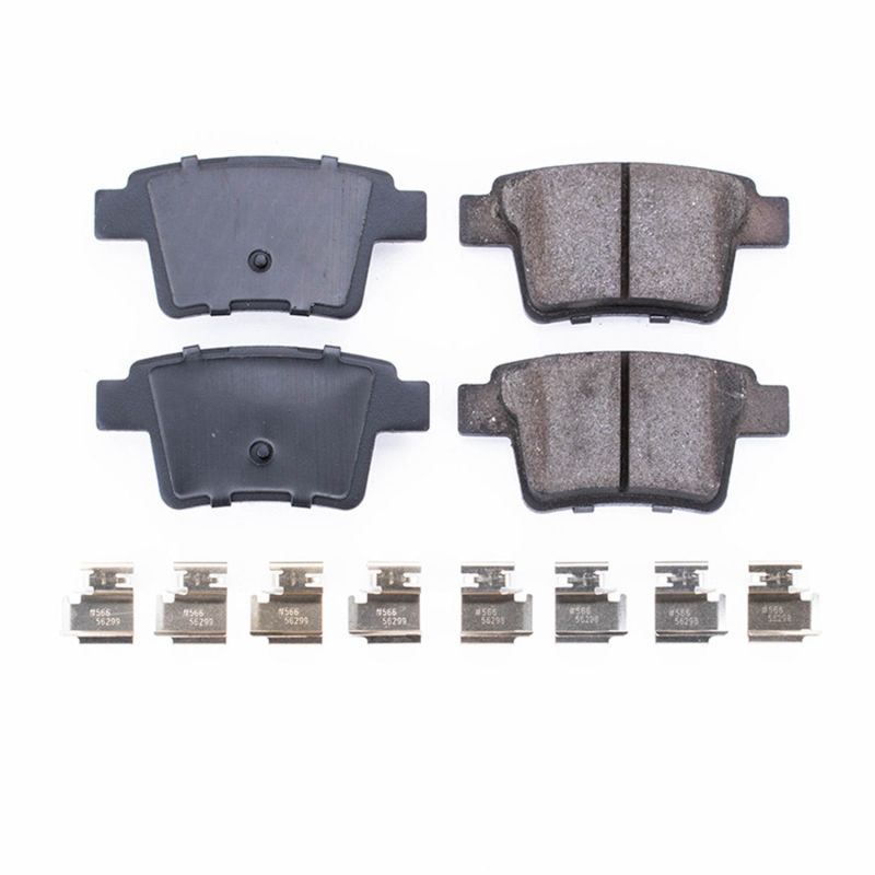 Power Stop 05-07 Ford Five Hundred Rear Z17 Evolution Ceramic Brake Pads w/Hardware PowerStop