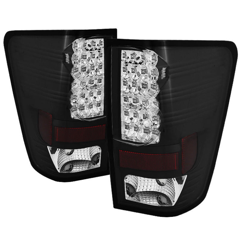 Spyder Nissan Titan 04-14 LED Tail Lights Black ALT-YD-NTI04-LED-BK SPYDER
