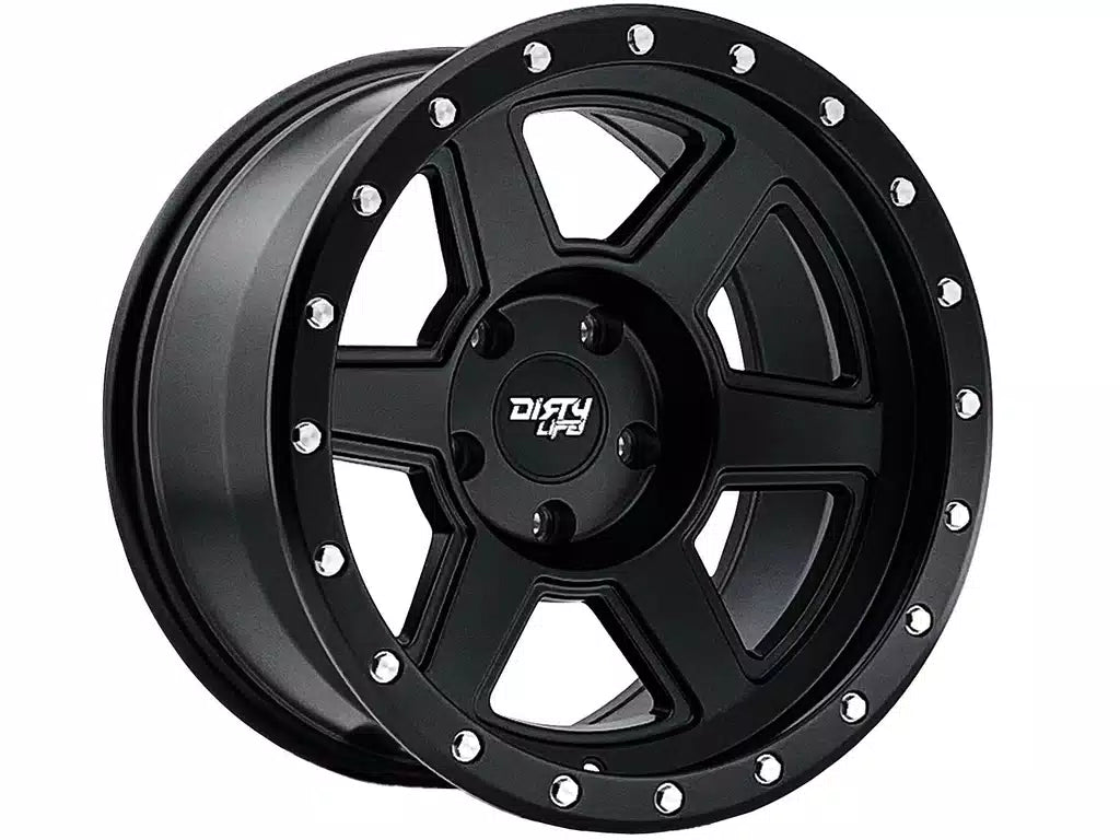 Dirty Life Compound 9315 20x9 / 5-127 BP / -12mm Offset / 78.1mm Hub Matte Black Wheel