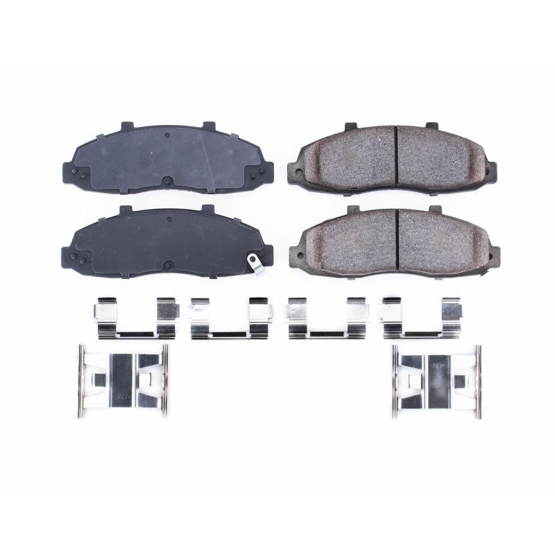 Power Stop 97-03 Ford F-150 Front Z17 Evolution Ceramic Brake Pads w/Hardware PowerStop