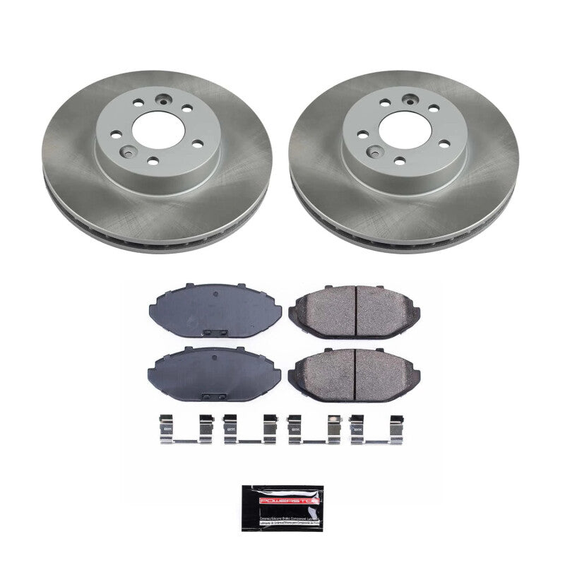 Power Stop 98-02 Mercury Grand Marquis Front Semi-Coated Rotor Kit PowerStop