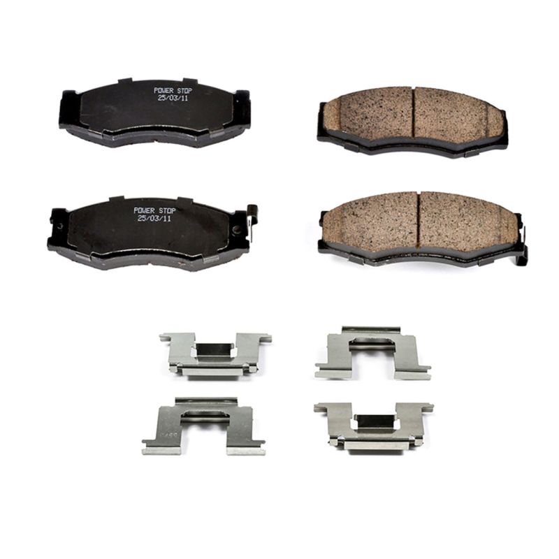 Power Stop 90-92 Infiniti M30 Front Z17 Evolution Ceramic Brake Pads w/Hardware PowerStop